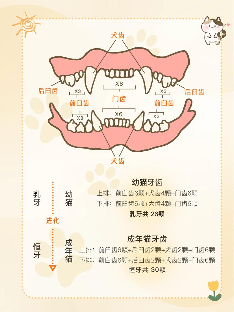 探索貓咪牙齒的秘密，從命名到功能