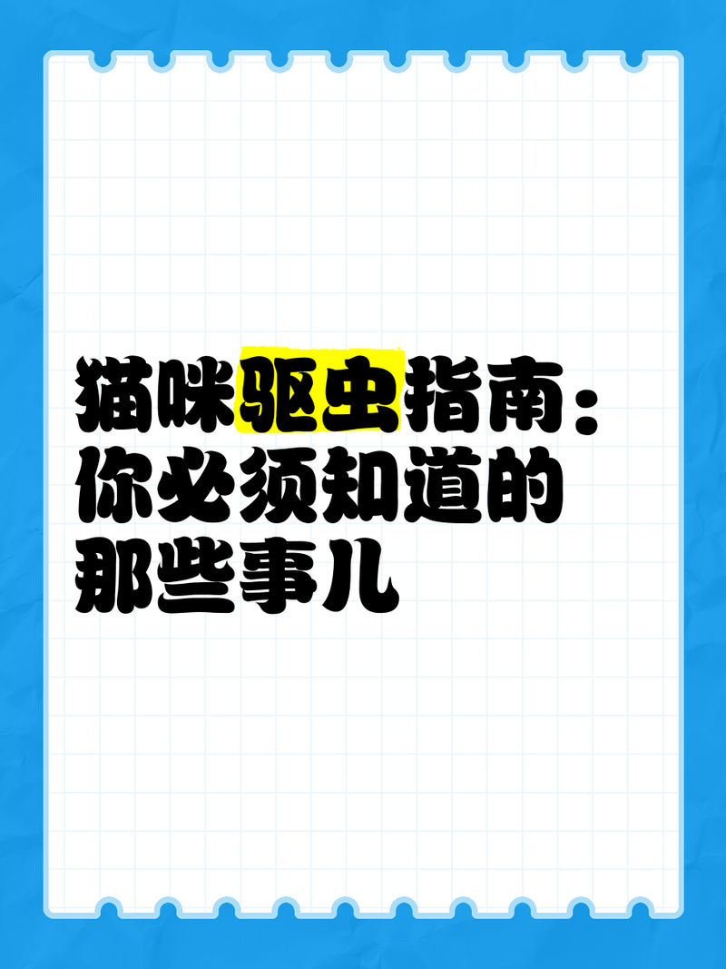 貓咪驅(qū)蟲，為毛您不知道的那些事兒